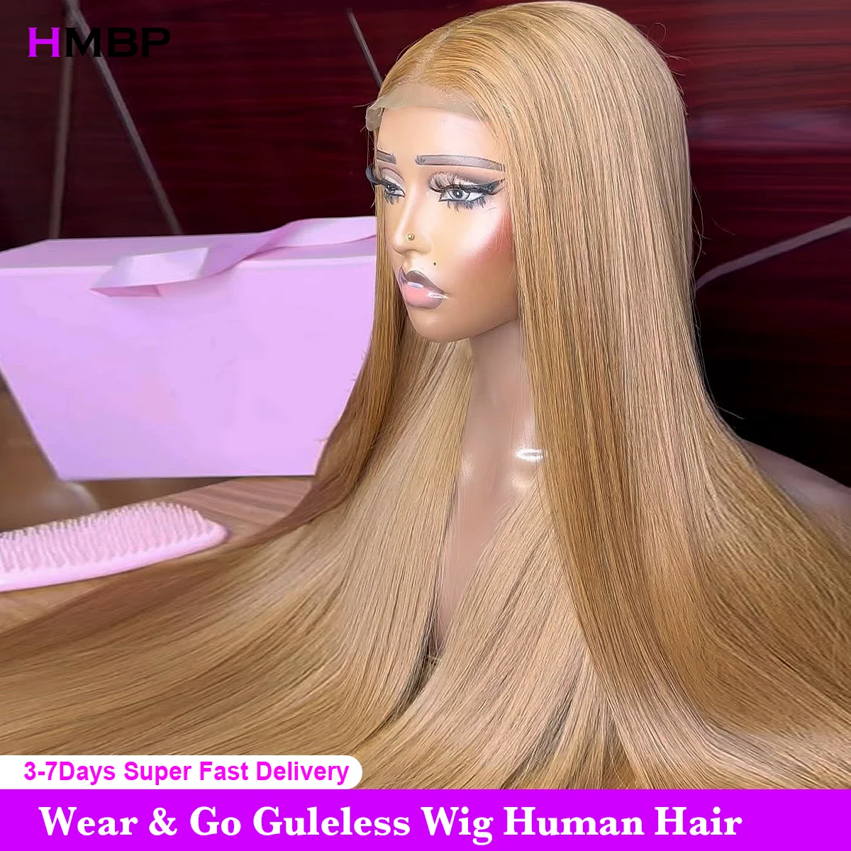 42Inch Honey Blonde Glueless Wigs Human Hair 400% Density 13x6 Hd Lace Frontal Wig Human Hair Pre Plucked Blonde Straight Wigs
42Inch Honey Blonde Glueless Wigs Human Hair 400% Density 13x6 Hd Lace Frontal Wig Human Hair Pre Plucked Blonde Straight Wigs