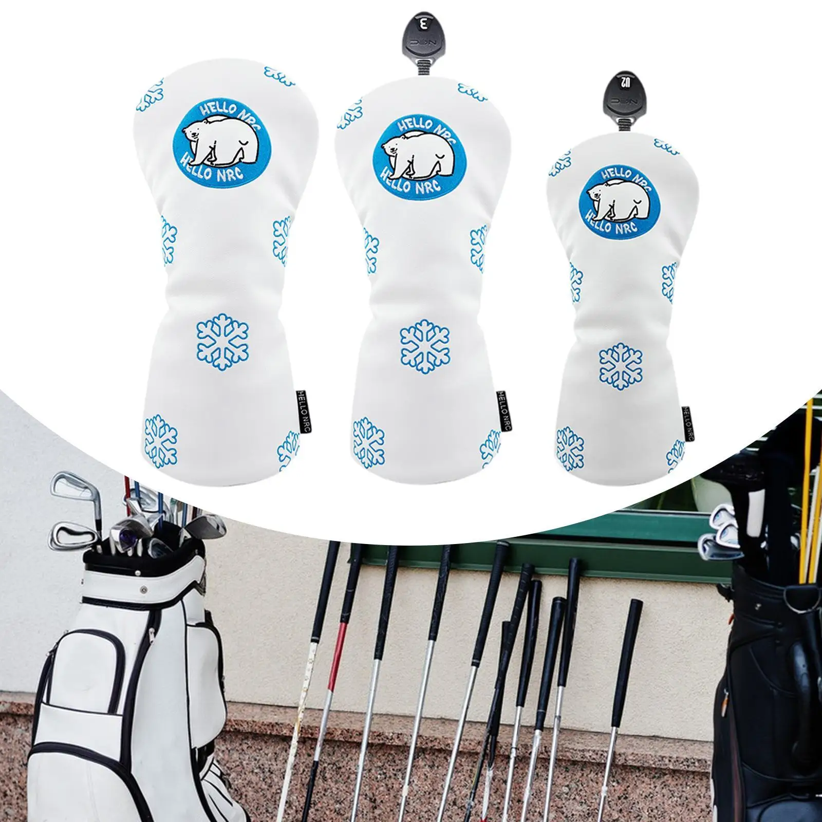 Golf Wood Headcover Golf Accessories Premium Cute Bear Creative Lightweight Wear Resistant Embroidered Waterproof Club Protector
Golf Wood Headcover Golf Accessories Premium Cute Bear Creative Lightweight Wear Resistant Embroidered Waterproof Club Protector