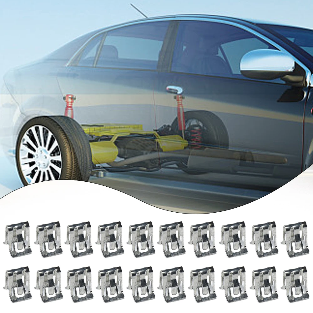25Pcs Car Console Dashboard Metal Fastener Clips Car Door Panel Moulding Trim Retainer Rivet Accessories 1/2"x5/8"
25Pcs Car Console Dashboard Metal Fastener Clips Car Door Panel Moulding Trim Retainer Rivet Accessories 1/2"x5/8"