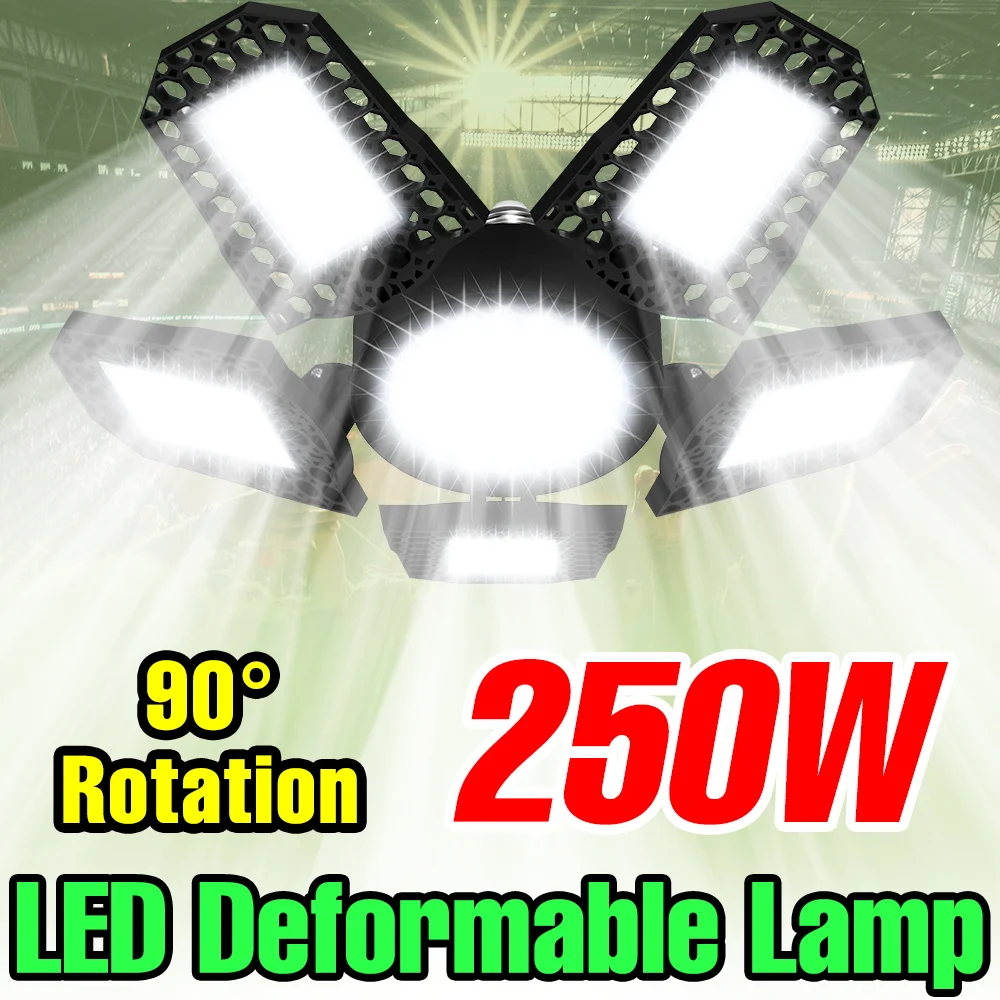 250W LED Garage Light E27/E26 Spotlight Bulb 220V Foldable Workshop Lamp Storehouse Basements Parking Lot Large Area Lighting
250W LED Garage Light E27/E26 Spotlight Bulb 220V Foldable Workshop Lamp Storehouse Basements Parking Lot Large Area Lighting