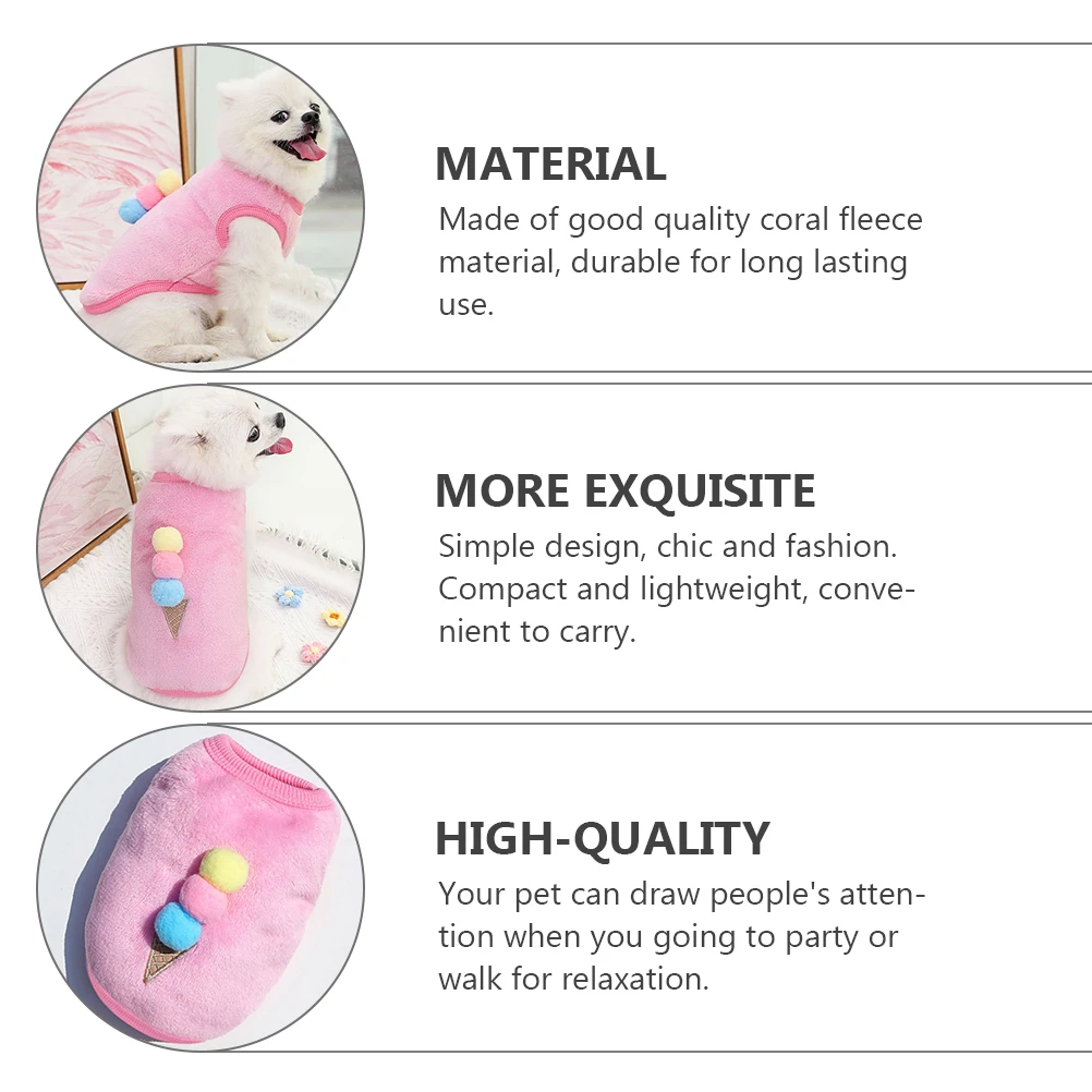 Coral Fleece Pet Vest Adorable Dog Clothes Warm Winter Costume Compact Lightweight Fashion Accessory Breathable Material
Coral Fleece Pet Vest Adorable Dog Clothes Warm Winter Costume Compact Lightweight Fashion Accessory Breathable Material