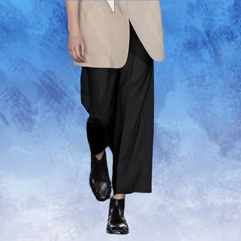Men's Wide Leg Pants Spring And Autumn New Men's And Women's Same Style Neutral Simple Casual Loose Large Size Nine Points Pants
Men's Wide Leg Pants Spring And Autumn New Men's And Women's Same Style Neutral Simple Casual Loose Large Size Nine Points Pants