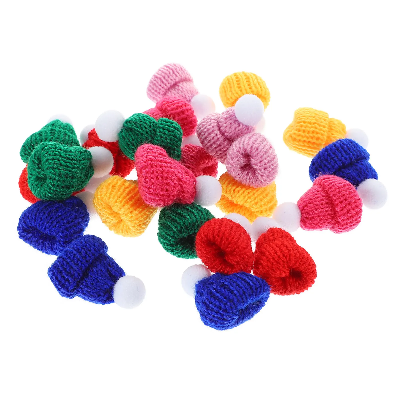 24 шт. мини-вязаных шапочек для рождественских поделок, яркие, мягкие на ощупь, аксессуары для рукоделия и праздничного декора
24 шт. мини-вязаных шапочек для рождественских поделок, яркие, мягкие на ощупь, аксессуары для рукоделия и праздничного декора