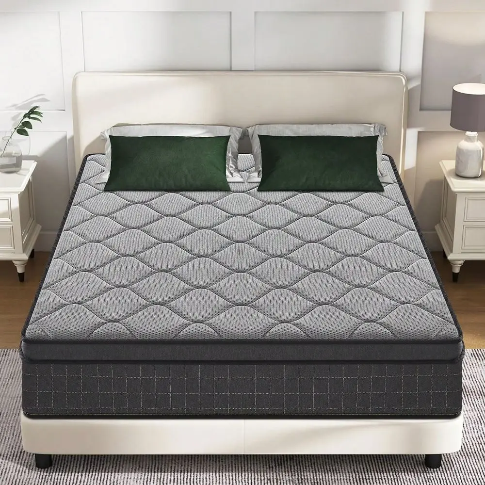 10 12 Inch Twin TwinXL Full Queen King Memory Foam Hybrid Mattress With Ergonomic Individual Springs, Medium Soft, Spine Soothin
10 12 Inch Twin TwinXL Full Queen King Memory Foam Hybrid Mattress With Ergonomic Individual Springs, Medium Soft, Spine Soothin