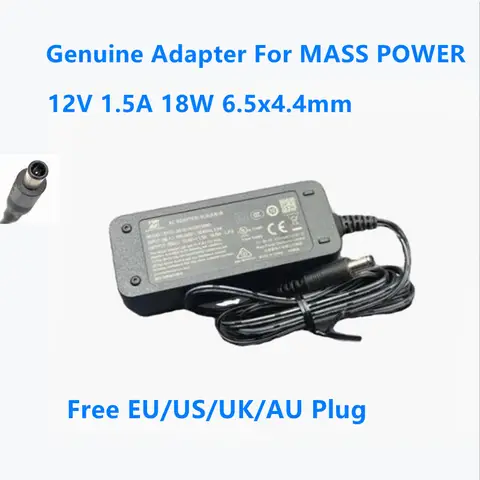 Group 12.0V 1.5A 18.0W 6.5x4.4mm S018-1A120150M2 D'ALIMENTATION EN MASS Adaptateur Secteur Pour Chargeur D'alimentation