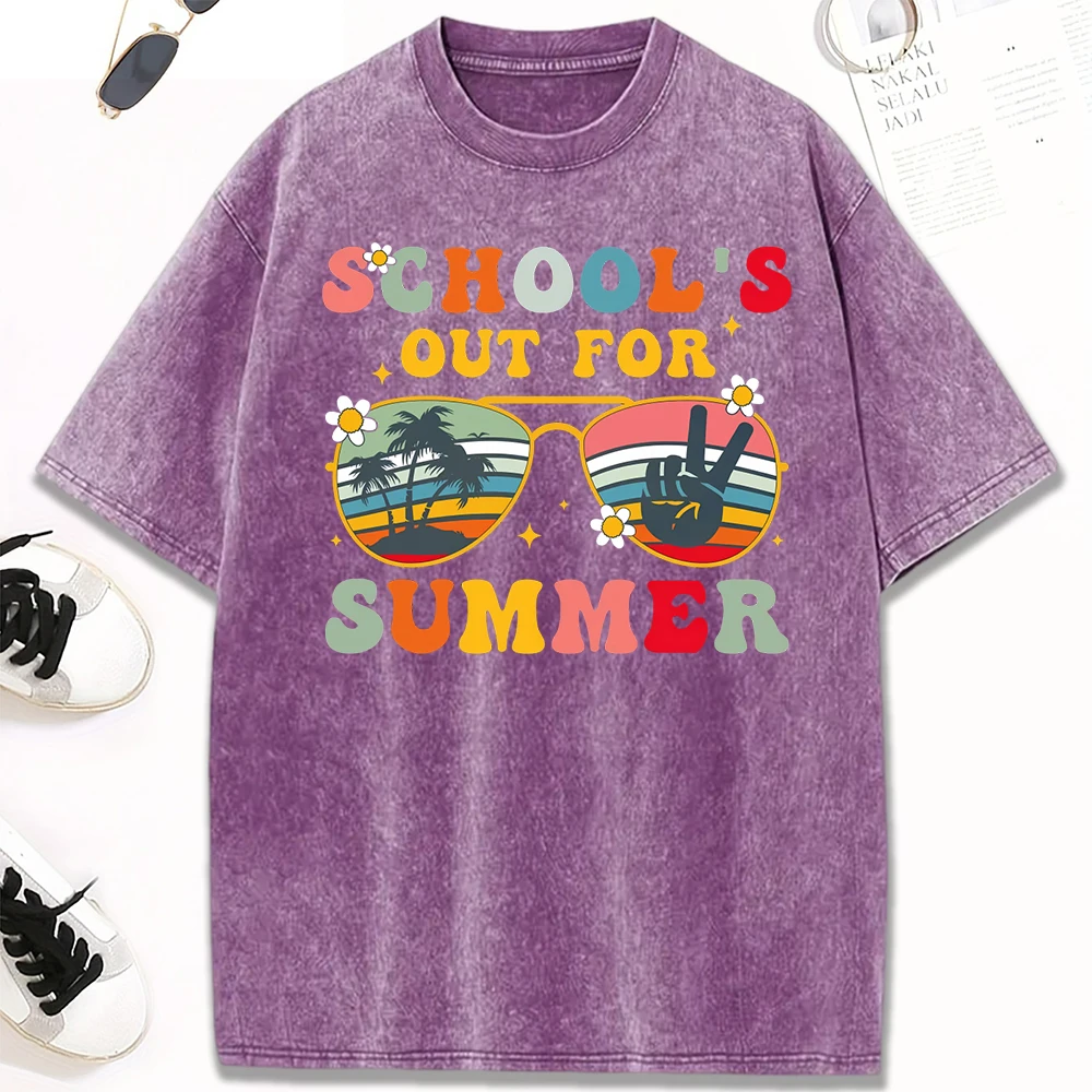 School'S Out For Summer Design Women Washed T-Shirts Y2K Casual T Shirt Summer Hip Hop Streetwear Cotton Oversized Woman Clothes
School'S Out For Summer Design Women Washed T-Shirts Y2K Casual T Shirt Summer Hip Hop Streetwear Cotton Oversized Woman Clothes