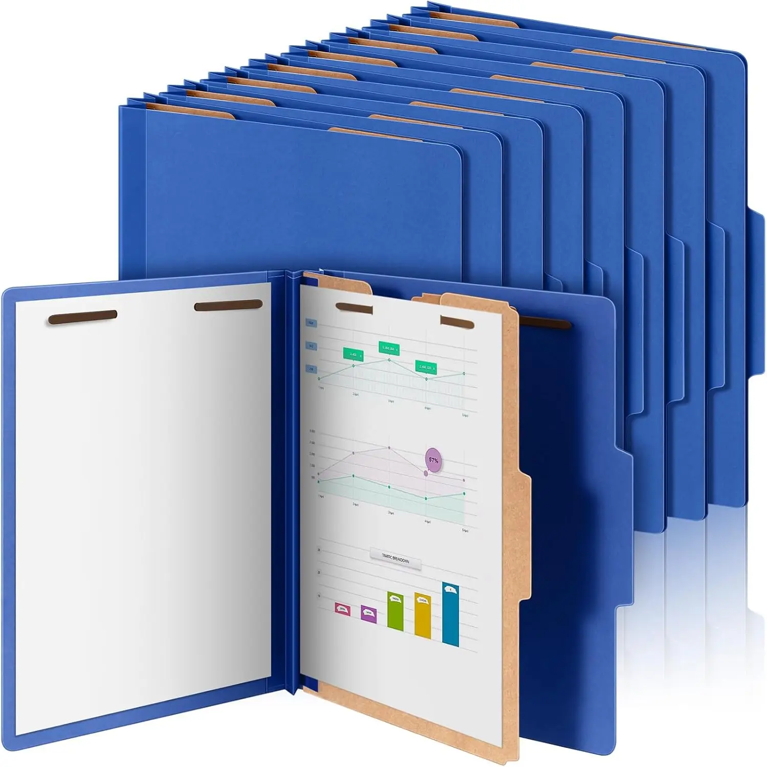 24 Pack Classification Folders Letter Size, Pressboard File Folders with Fasteners, Expanding Organizer Bulk for School Teachers
24 Pack Classification Folders Letter Size, Pressboard File Folders with Fasteners, Expanding Organizer Bulk for School Teachers