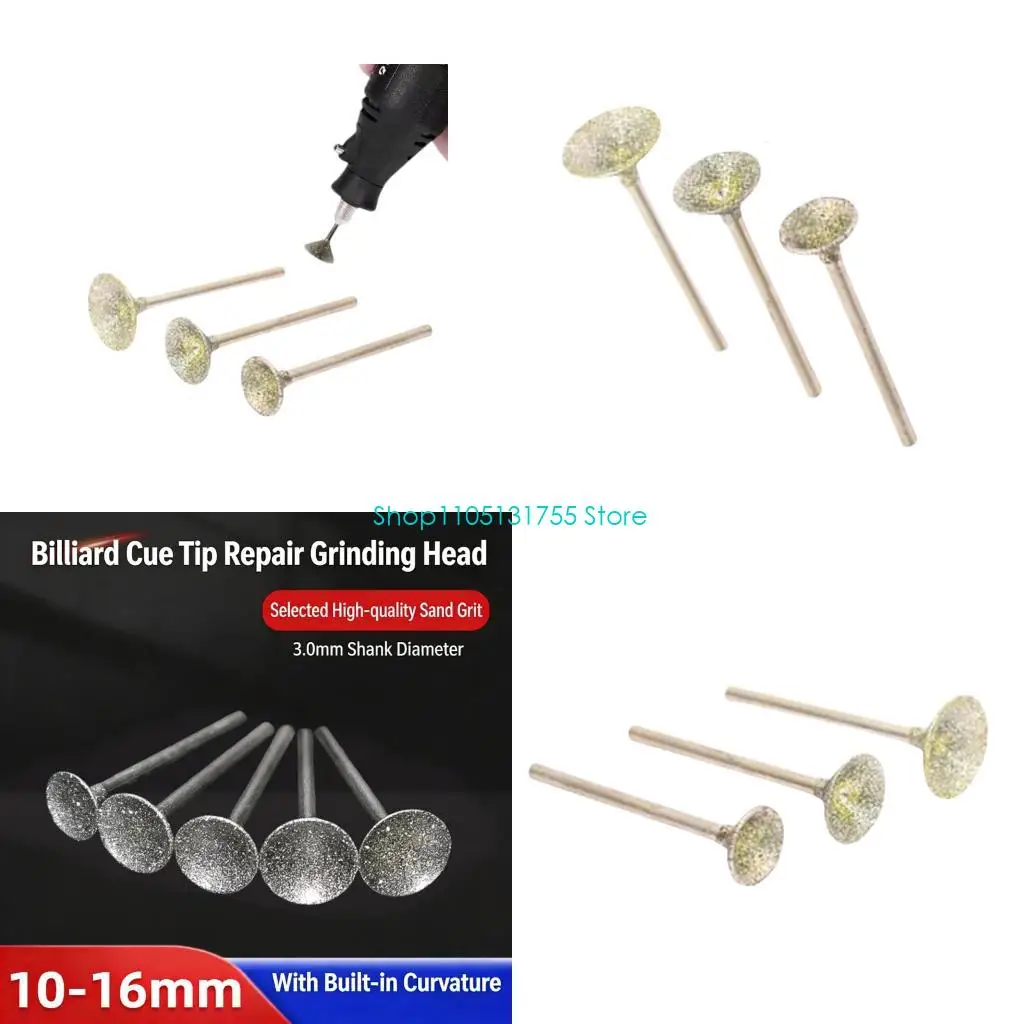 K0EF 3pcs Premium Pool Cue Tip Grinding Tool For Consistent Playing Experience
K0EF 3pcs Premium Pool Cue Tip Grinding Tool For Consistent Playing Experience