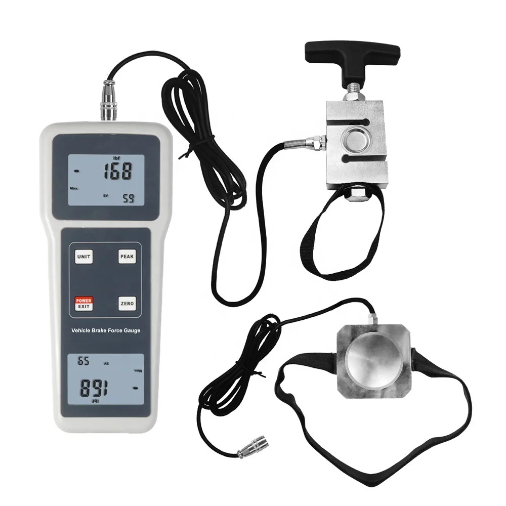 Portable FG-104PB Vehicle Brake Force Gauge Digital Pedal Force Control Force Tester Range 1000N 100kgf 220Lbf
Portable FG-104PB Vehicle Brake Force Gauge Digital Pedal Force Control Force Tester Range 1000N 100kgf 220Lbf