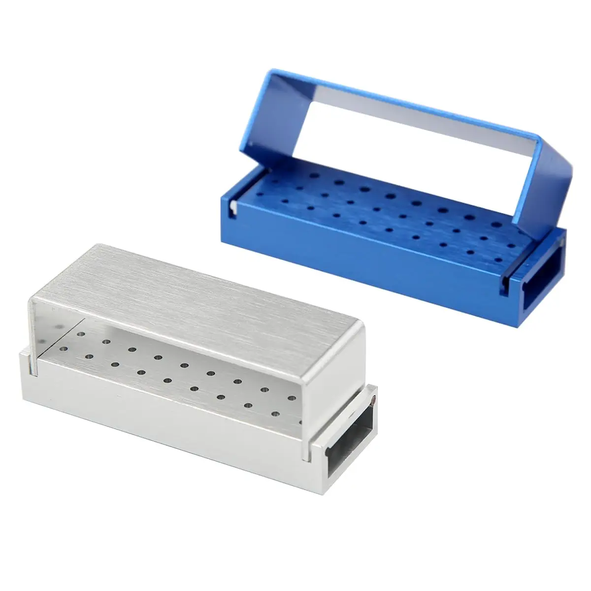 Dental Burs Holder Block Case 30 Holes 2Pcs Disinfection Diamond Burs Aluminium Autoclavable Opening Box for Laboratory Clinics
Dental Burs Holder Block Case 30 Holes 2Pcs Disinfection Diamond Burs Aluminium Autoclavable Opening Box for Laboratory Clinics