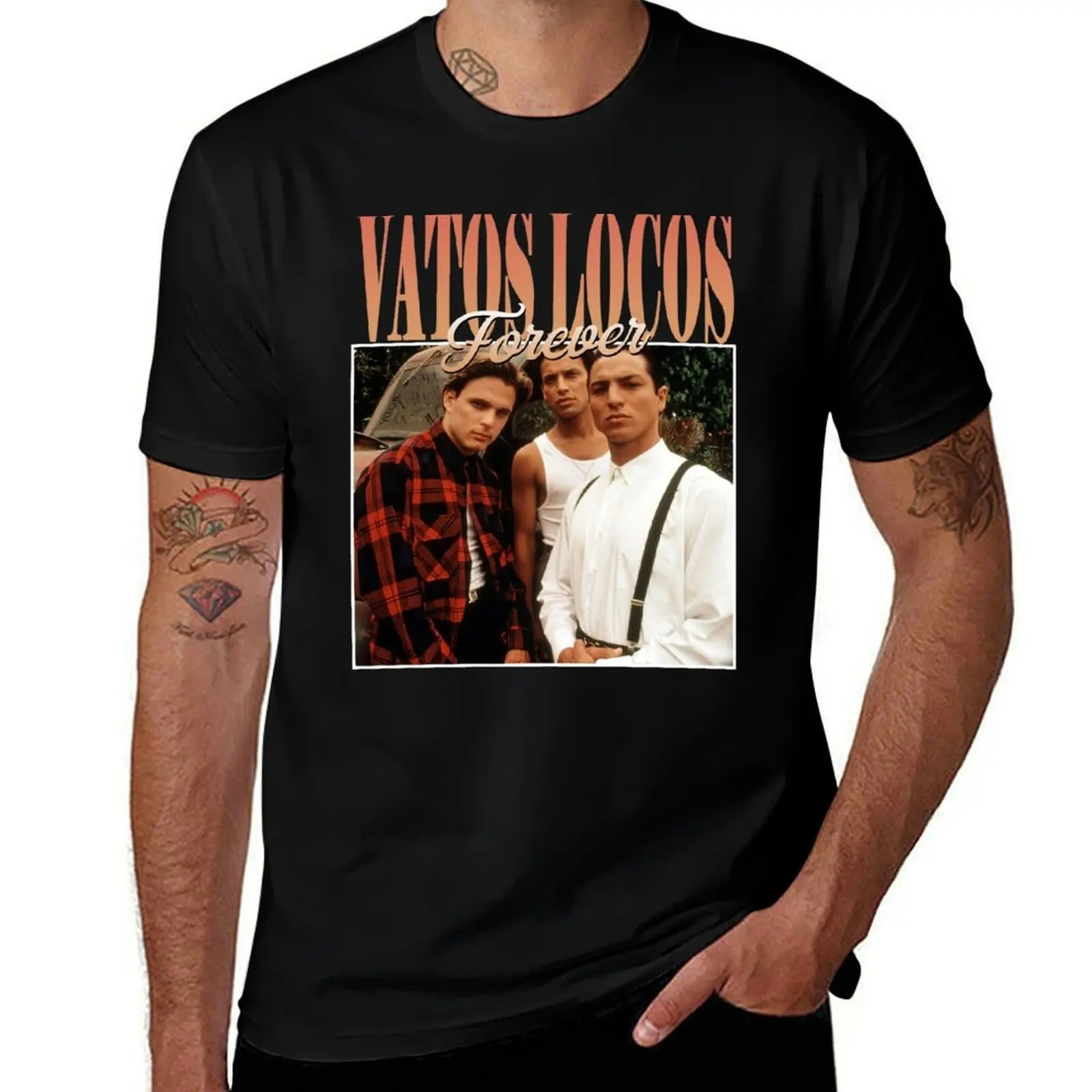 Vatos-Locos-Forever-Blood-In-Blood-Out-1993 T-Shirt Simple Line Art Print Tee
Vatos-Locos-Forever-Blood-In-Blood-Out-1993 T-Shirt Simple Line Art Print Tee