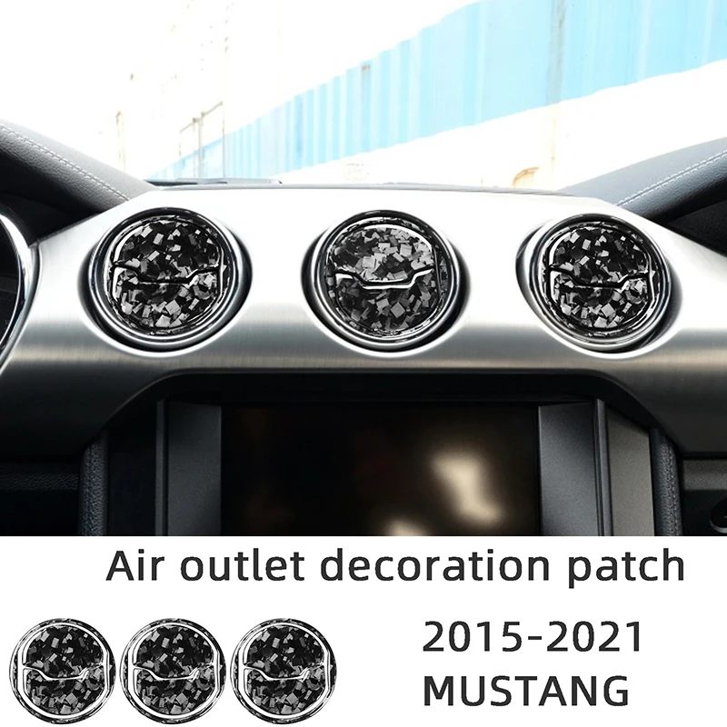 Dashboard Center Air Outlet Decoration Froged Texture Carbon Fiber Car Stickers For 2015-2021 Ford Mustang Interior Accessories
Dashboard Center Air Outlet Decoration Froged Texture Carbon Fiber Car Stickers For 2015-2021 Ford Mustang Interior Accessories