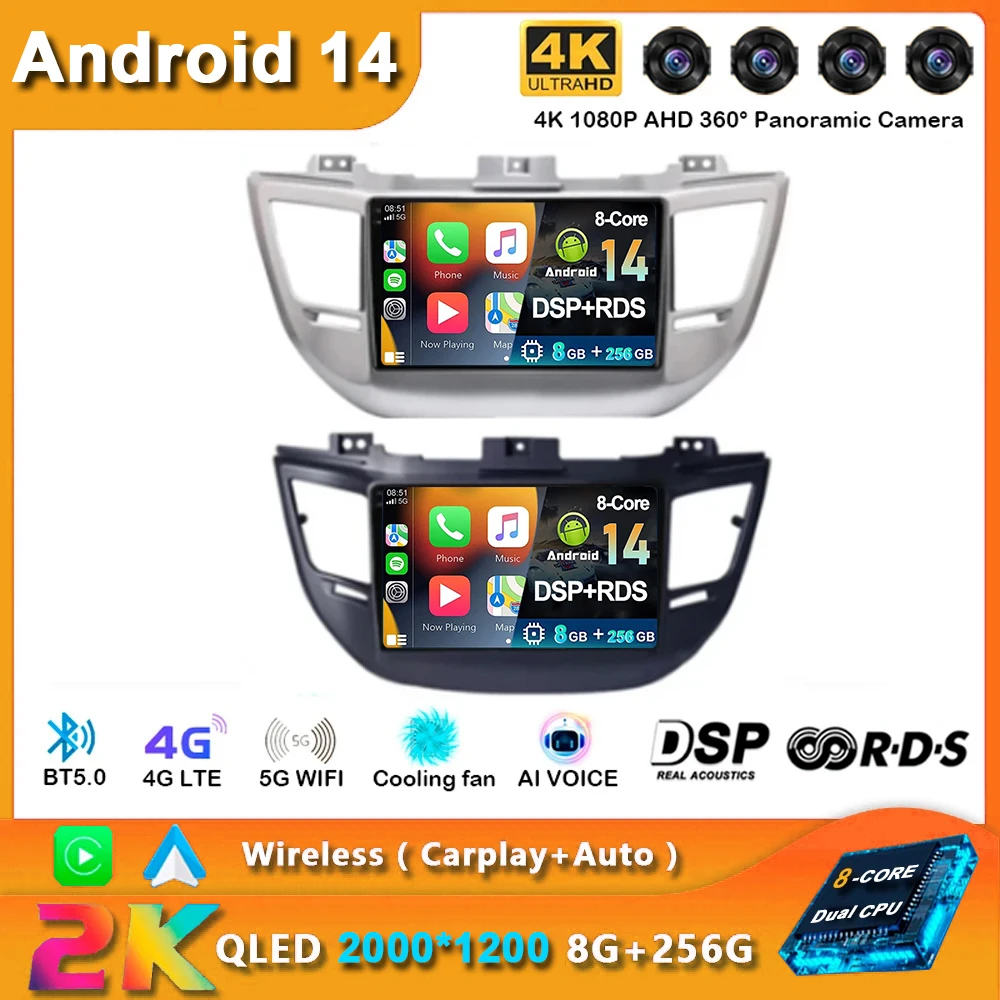 Android 14 Carplay Car Radio For Hyundai Tucson IX35 3 2015 2016 2017 2018 Navigation GPS Multimedia Player WiFi+4G Auto stereo
Android 14 Carplay Car Radio For Hyundai Tucson IX35 3 2015 2016 2017 2018 Navigation GPS Multimedia Player WiFi+4G Auto stereo