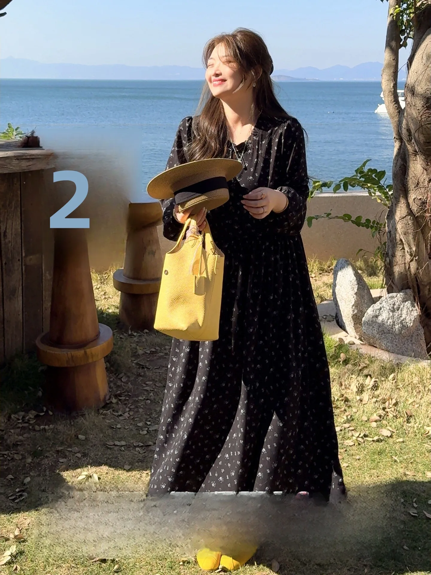 Large Size Floral Print Long Sleeve Black Dress Spring New Style A-Line Knitted High Waist City Commuting Date Party Dress
Large Size Floral Print Long Sleeve Black Dress Spring New Style A-Line Knitted High Waist City Commuting Date Party Dress