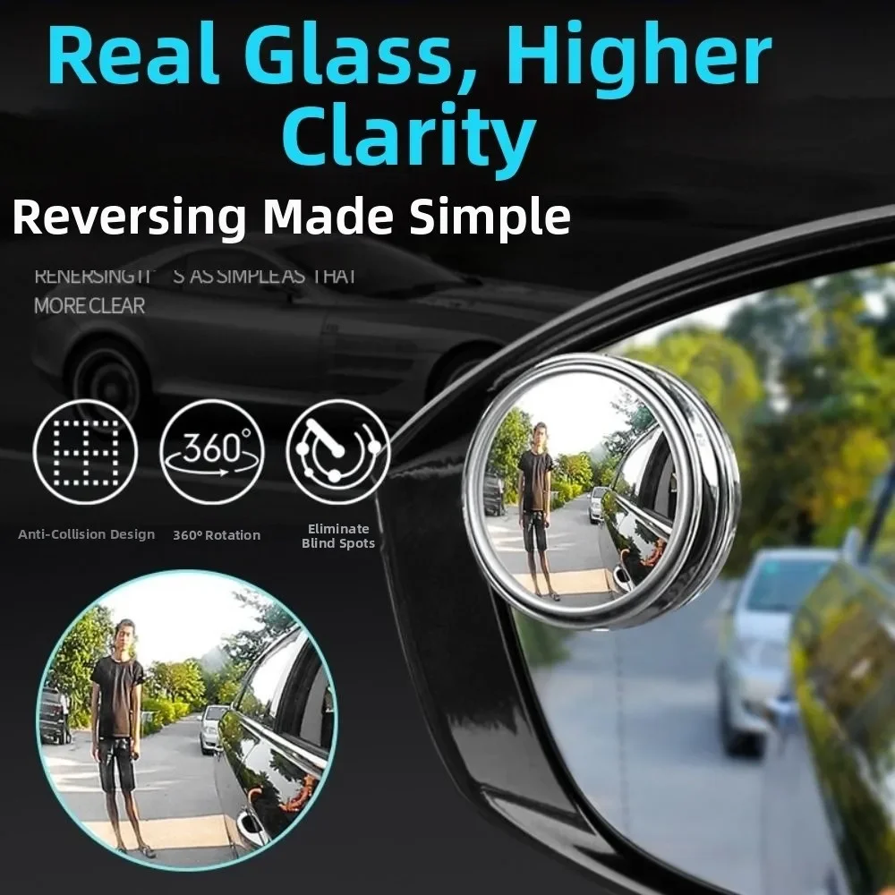 New Waterproof 360° Car Mirror Adjustable Auto Convex Mirror Round Glass Full-vision Car Blind Spot Mirror for Car Driver
New Waterproof 360° Car Mirror Adjustable Auto Convex Mirror Round Glass Full-vision Car Blind Spot Mirror for Car Driver