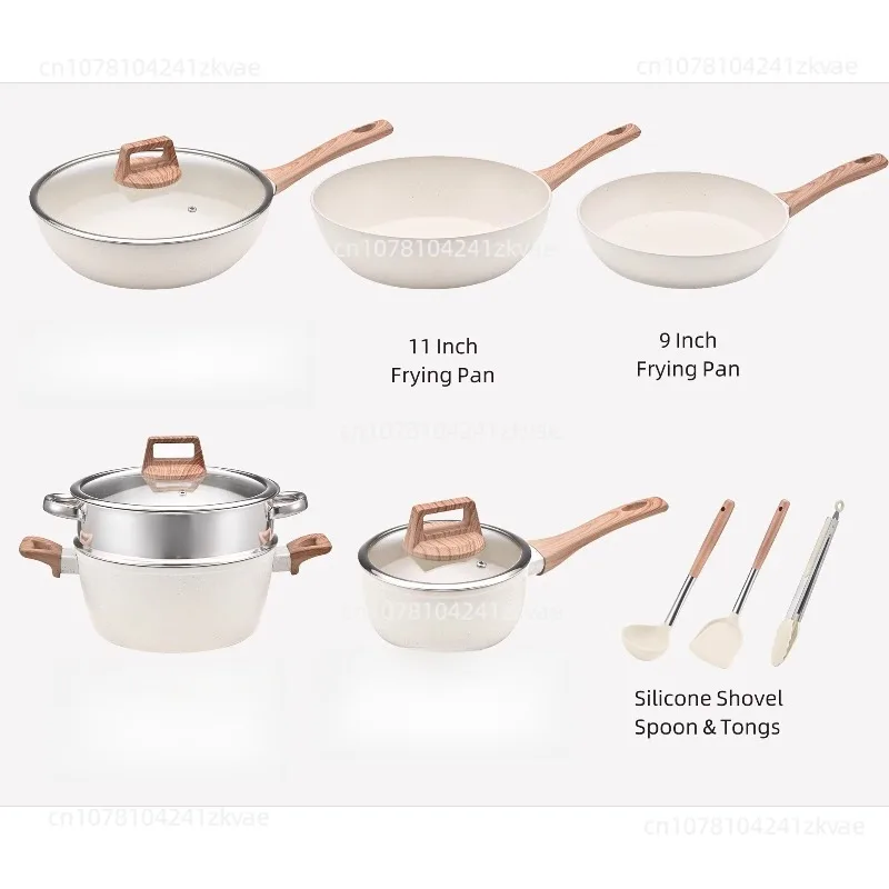 Набор из 12 белых сковородок с антипригарным покрытием, сковорода для супа
Набор из 12 белых сковородок с антипригарным покрытием, сковорода для супа