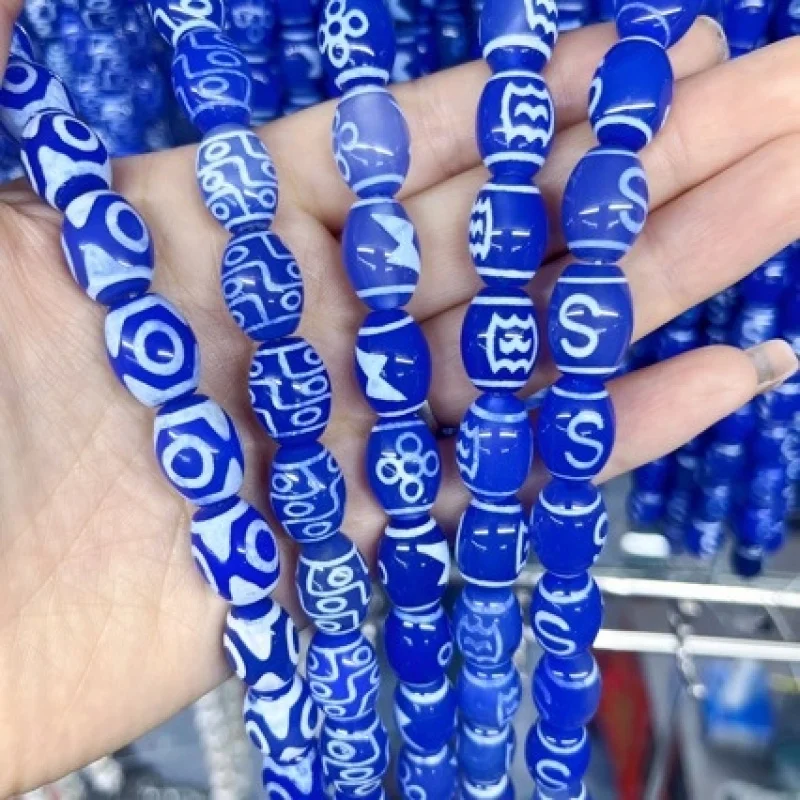 12×16MMDirect factory wholesale of blue Dzi beads, Buddhist beads, Bodhi beads, pendant top beads, bracelet and necklace accesso
12×16MMDirect factory wholesale of blue Dzi beads, Buddhist beads, Bodhi beads, pendant top beads, bracelet and necklace accesso