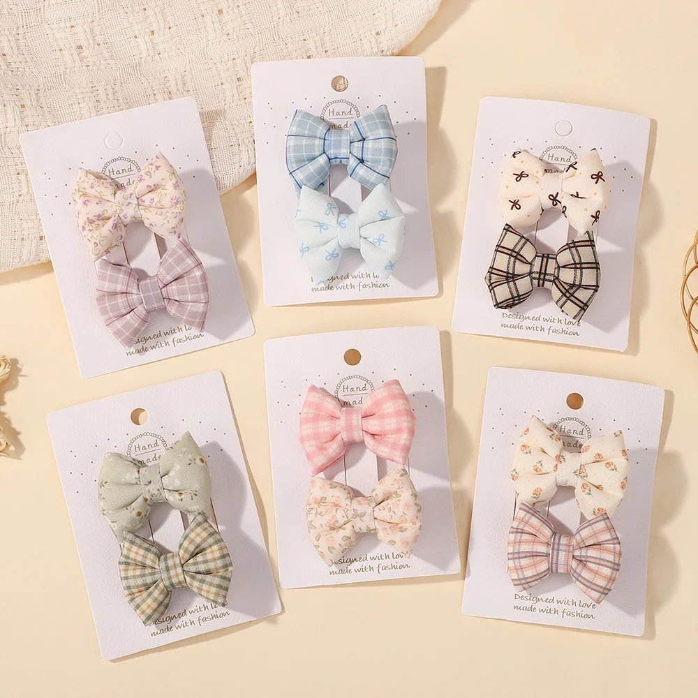 2Pcs/Set Plaid Cotton Bowknot Hair Clips for Baby Girls Cute Ins Style Boutique Hairgripes Kids Hair Accessories Gift
2Pcs/Set Plaid Cotton Bowknot Hair Clips for Baby Girls Cute Ins Style Boutique Hairgripes Kids Hair Accessories Gift