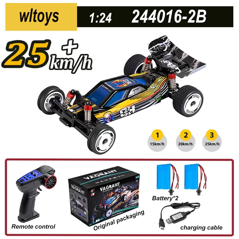 New WLtoys 244016 2.4G High-speed 1:24 Drift Racing Remote Control Toy Car 25 Km/h Brushless Motor 2WD Christmas Gift
New WLtoys 244016 2.4G High-speed 1:24 Drift Racing Remote Control Toy Car 25 Km/h Brushless Motor 2WD Christmas Gift