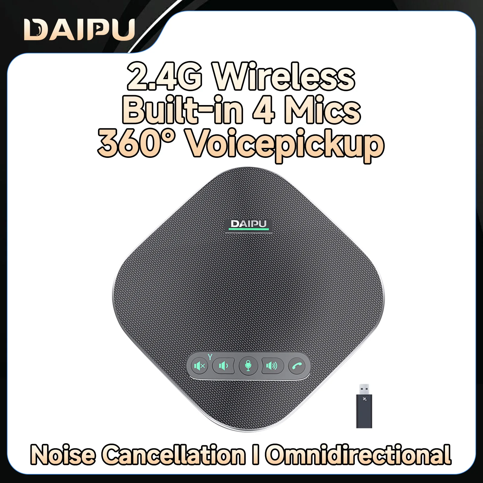 DAIPU CLEAR30 Динамик для конференций и микрофон Всенаправленные компьютерные колонки с микрофоном Громкая связь
DAIPU CLEAR30 Динамик для конференций и микрофон Всенаправленные компьютерные колонки с микрофоном Громкая связь