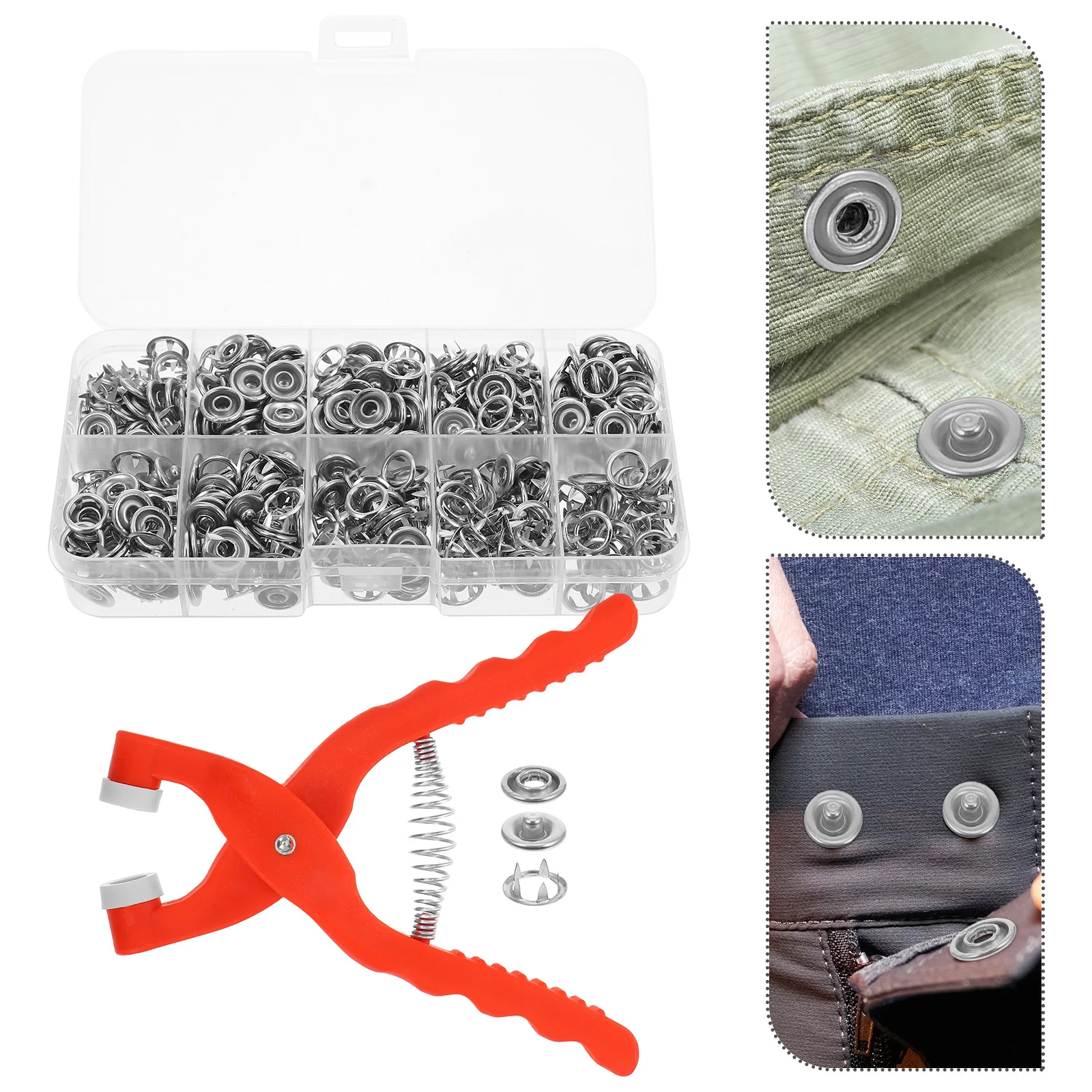 1Set Snap Button Tool Kit DIY Sewing Craft Snap Fastener Pliers Non Slip Handle Button Repair Kit Clothes Jackets Bags Thin
1Set Snap Button Tool Kit DIY Sewing Craft Snap Fastener Pliers Non Slip Handle Button Repair Kit Clothes Jackets Bags Thin