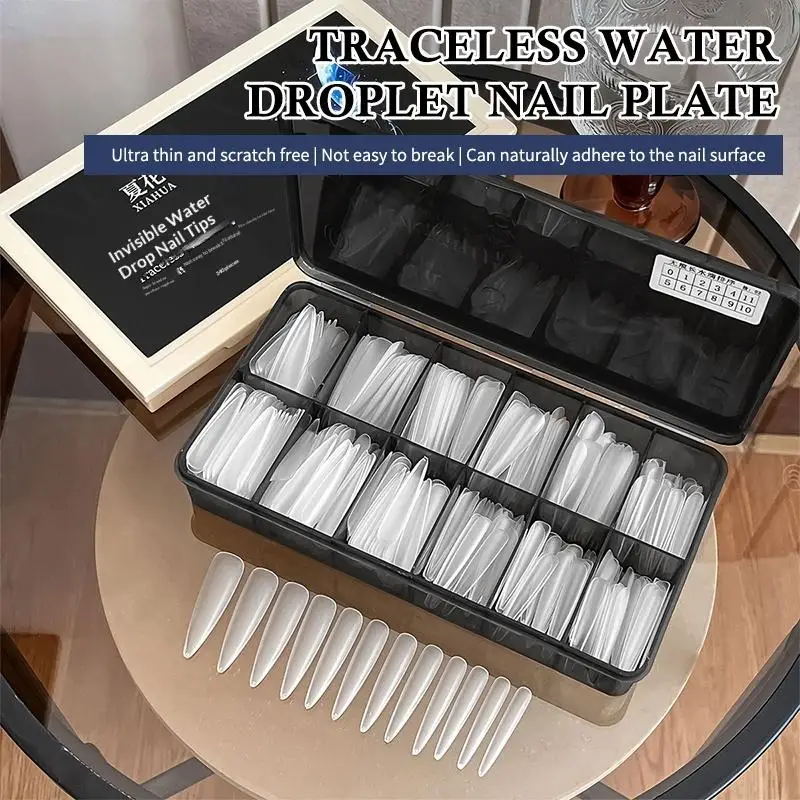 240/510PCS Sculpted Stiletto False Nail Tips Full Cover Frosted Clear Press On Artificial Nails for Salon
240/510PCS Sculpted Stiletto False Nail Tips Full Cover Frosted Clear Press On Artificial Nails for Salon