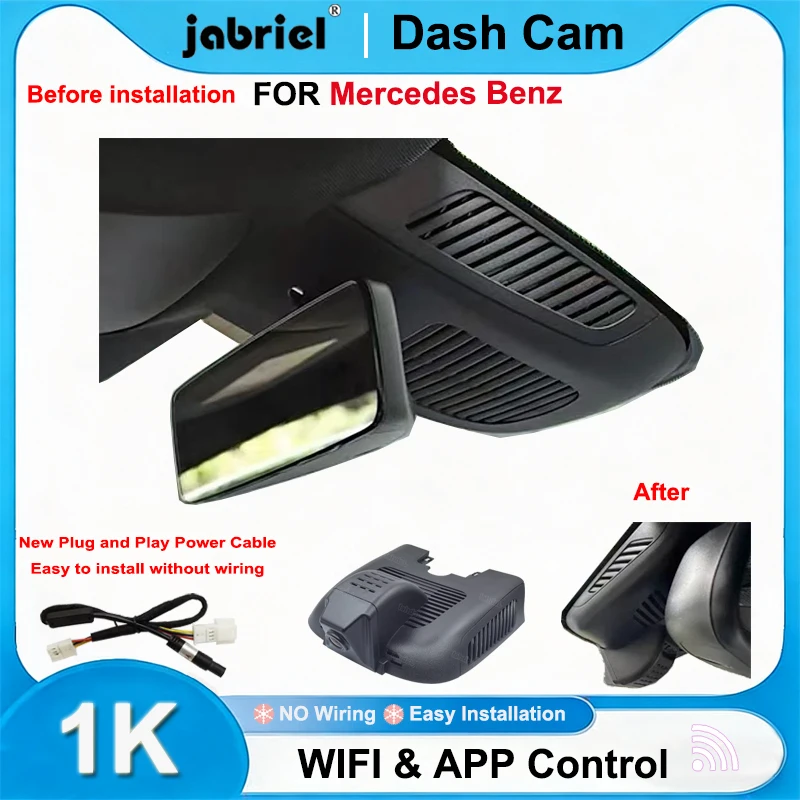 Jabriel for Mercedes Benz A Class w177 B Class w247 w118 for Mercedes Benz AMG A35 CLA35 1K 1080P Wifi Plug and Play Dash Cam
Jabriel for Mercedes Benz A Class w177 B Class w247 w118 for Mercedes Benz AMG A35 CLA35 1K 1080P Wifi Plug and Play Dash Cam