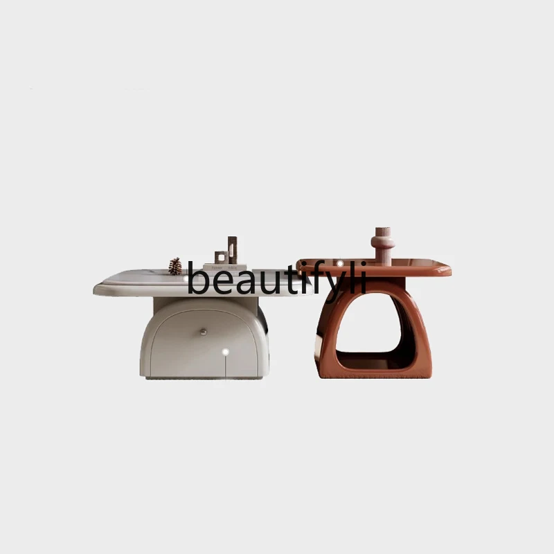 New square coffee table combination paint art storage light luxury modern simple living room household small apartment
New square coffee table combination paint art storage light luxury modern simple living room household small apartment