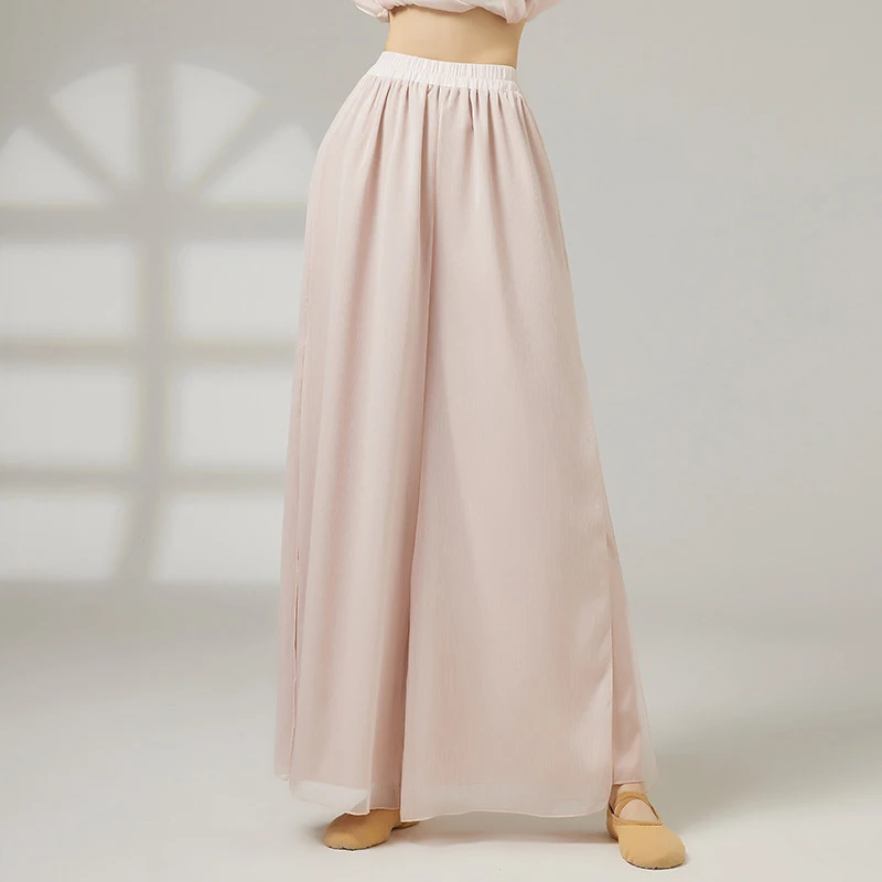 Women's Double Layer Wide Leg Modern Dance Pants Polyester Flowy Loose Trousers Classical Dance Practice Adult Dancing Costume
Women's Double Layer Wide Leg Modern Dance Pants Polyester Flowy Loose Trousers Classical Dance Practice Adult Dancing Costume