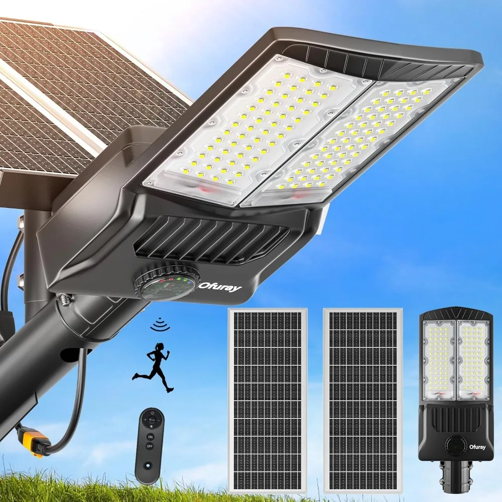 Solar Lights Outdoor, Solar Security Flood Lights Parking Lot Commercial with Motion Sensor, 6500k IP67 with Remote Control
Solar Lights Outdoor, Solar Security Flood Lights Parking Lot Commercial with Motion Sensor, 6500k IP67 with Remote Control