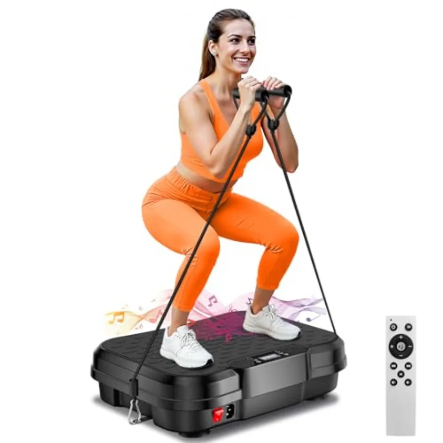 Vibration Plate Exercise Machine for Lymphatic Drainage Steel Frame Black Supports 450 Lbs with 250 Adjustable Speeds for Weigh
Vibration Plate Exercise Machine for Lymphatic Drainage Steel Frame Black Supports 450 Lbs with 250 Adjustable Speeds for Weigh