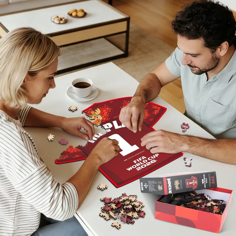 MAPLE Jersey FIFA World Cup Wooden Puzzles for Adults Handmade Art Jigsaw Collectible Ornament Ideal Gift for Family Friends
MAPLE Jersey FIFA World Cup Wooden Puzzles for Adults Handmade Art Jigsaw Collectible Ornament Ideal Gift for Family Friends