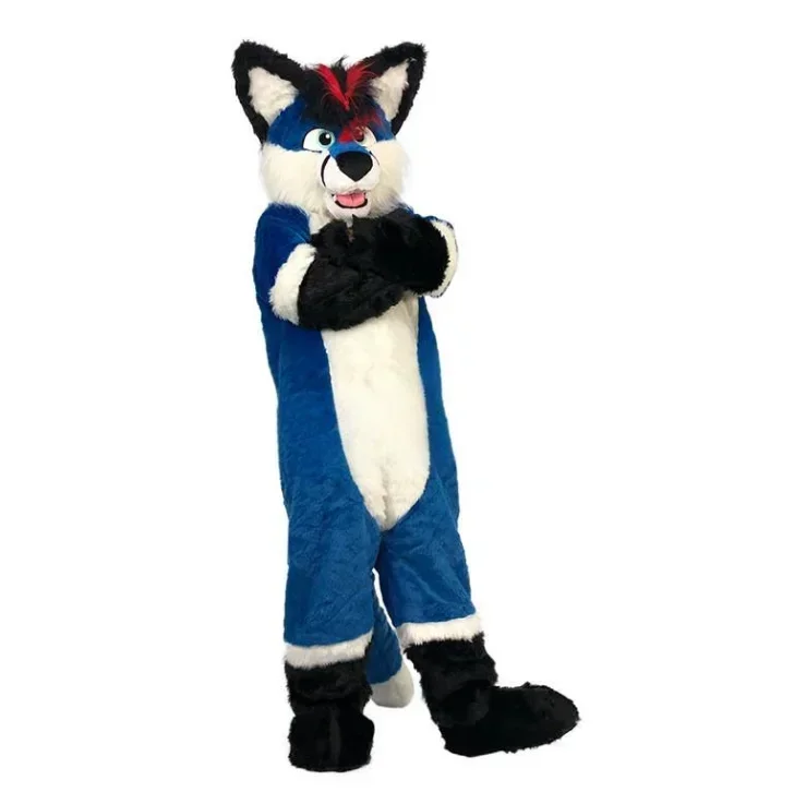 Blue and White Husky Fox Dog Fursuit Mascot Costume Customize Cartoon Anime Theme Character Adults Outfit Christmas suits
Blue and White Husky Fox Dog Fursuit Mascot Costume Customize Cartoon Anime Theme Character Adults Outfit Christmas suits