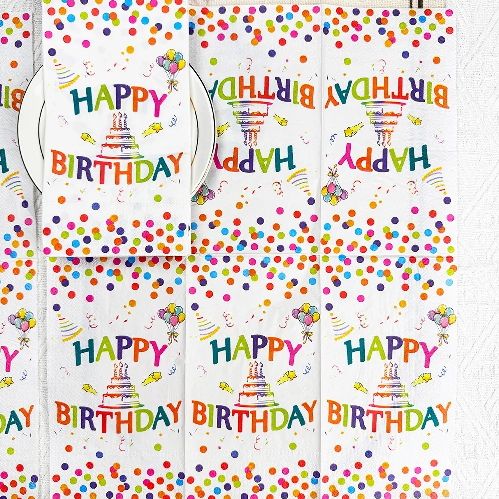 33x40CM Birthday Dot Party Napkins Colorful Disposable Tableware for Holiday Decorations 3 Ply Paper Napkin Festive Supplies
33x40CM Birthday Dot Party Napkins Colorful Disposable Tableware for Holiday Decorations 3 Ply Paper Napkin Festive Supplies
