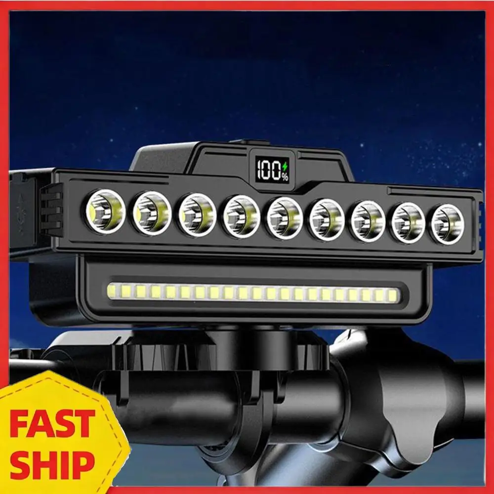 9 LED High Brightness Bike Light Power Display Front Warning Flashlight Shockproof Bike Lamp for Night Riding & Mountain Cycling
9 LED High Brightness Bike Light Power Display Front Warning Flashlight Shockproof Bike Lamp for Night Riding & Mountain Cycling