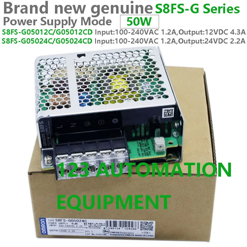 Оригинальный новый блок питания Omron S8FS-G05012C G05012CD G05024C G05024CD 50 Вт
Оригинальный новый блок питания Omron S8FS-G05012C G05012CD G05024C G05024CD 50 Вт