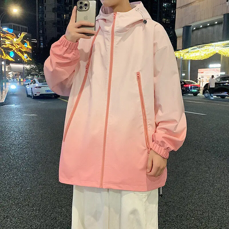 2025 Spring Gradient Windbreaker Men's Multi Zippers Casual Climbing Hat Jacket Unisex Fashion Gorpcore Camping Fishing Coat
2025 Spring Gradient Windbreaker Men's Multi Zippers Casual Climbing Hat Jacket Unisex Fashion Gorpcore Camping Fishing Coat