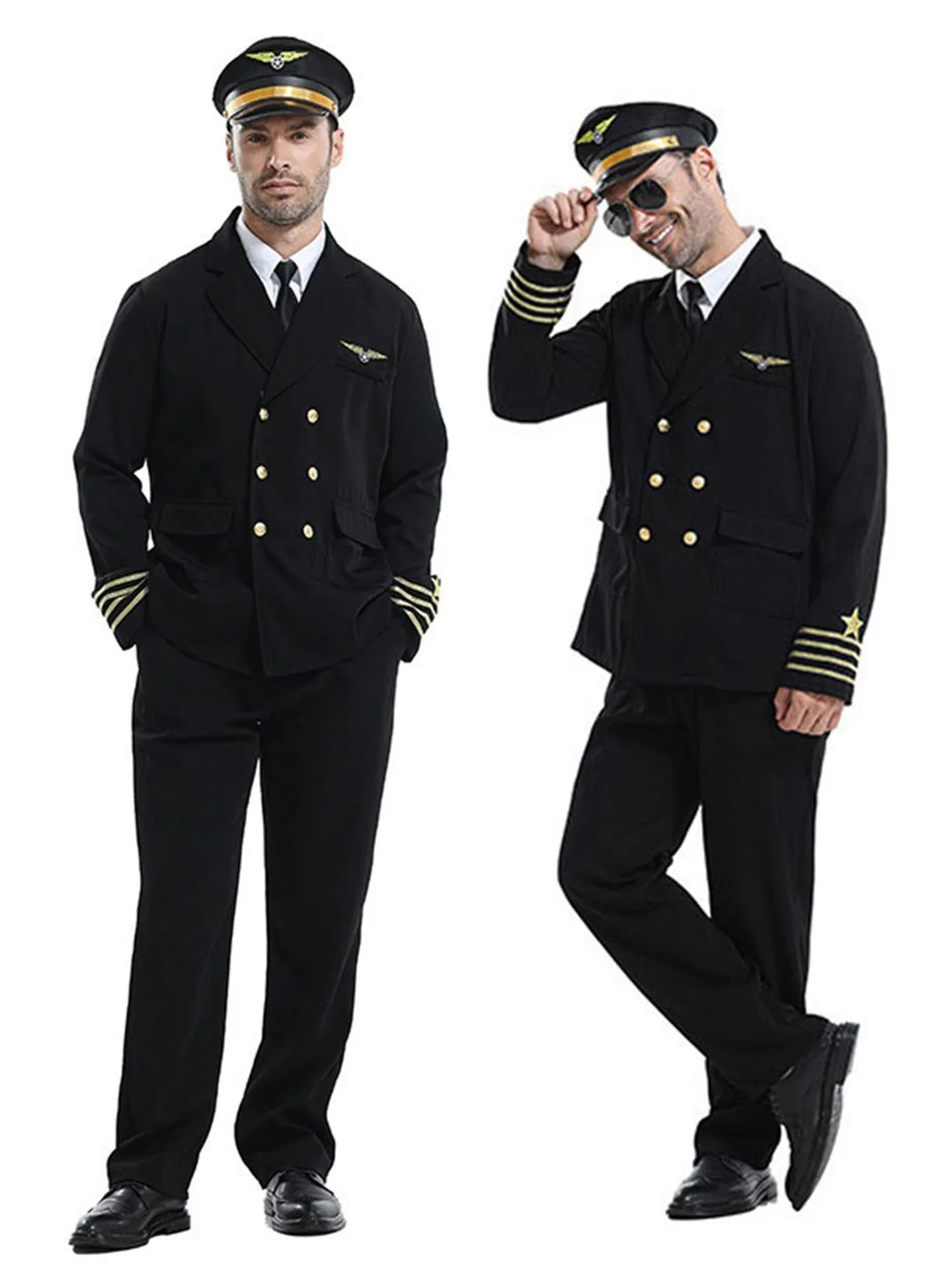 Men's Halloween Captain's Uniform Pilot Cosplay Costume Party Masquerade Stage Performance Outfit Traditional Chinese Ethnic ...
Men's Halloween Captain's Uniform Pilot Cosplay Costume Party Masquerade Stage Performance Outfit Traditional Chinese Ethnic ...