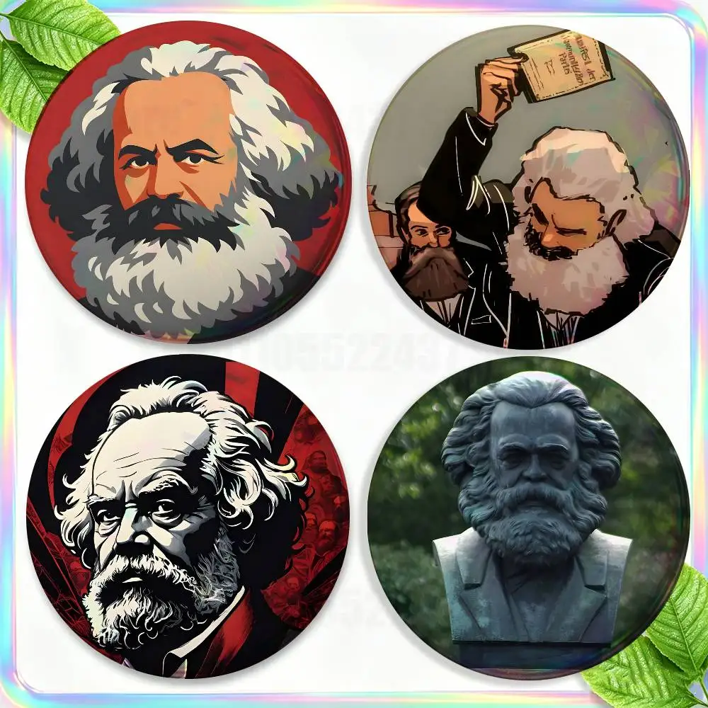Political Thinker K-Karl M-Marx Brooches for Backpack Accessories 25,32,44,58,75mm Round Enamel Pins 2-piece set Cartoon Badge
Political Thinker K-Karl M-Marx Brooches for Backpack Accessories 25,32,44,58,75mm Round Enamel Pins 2-piece set Cartoon Badge
