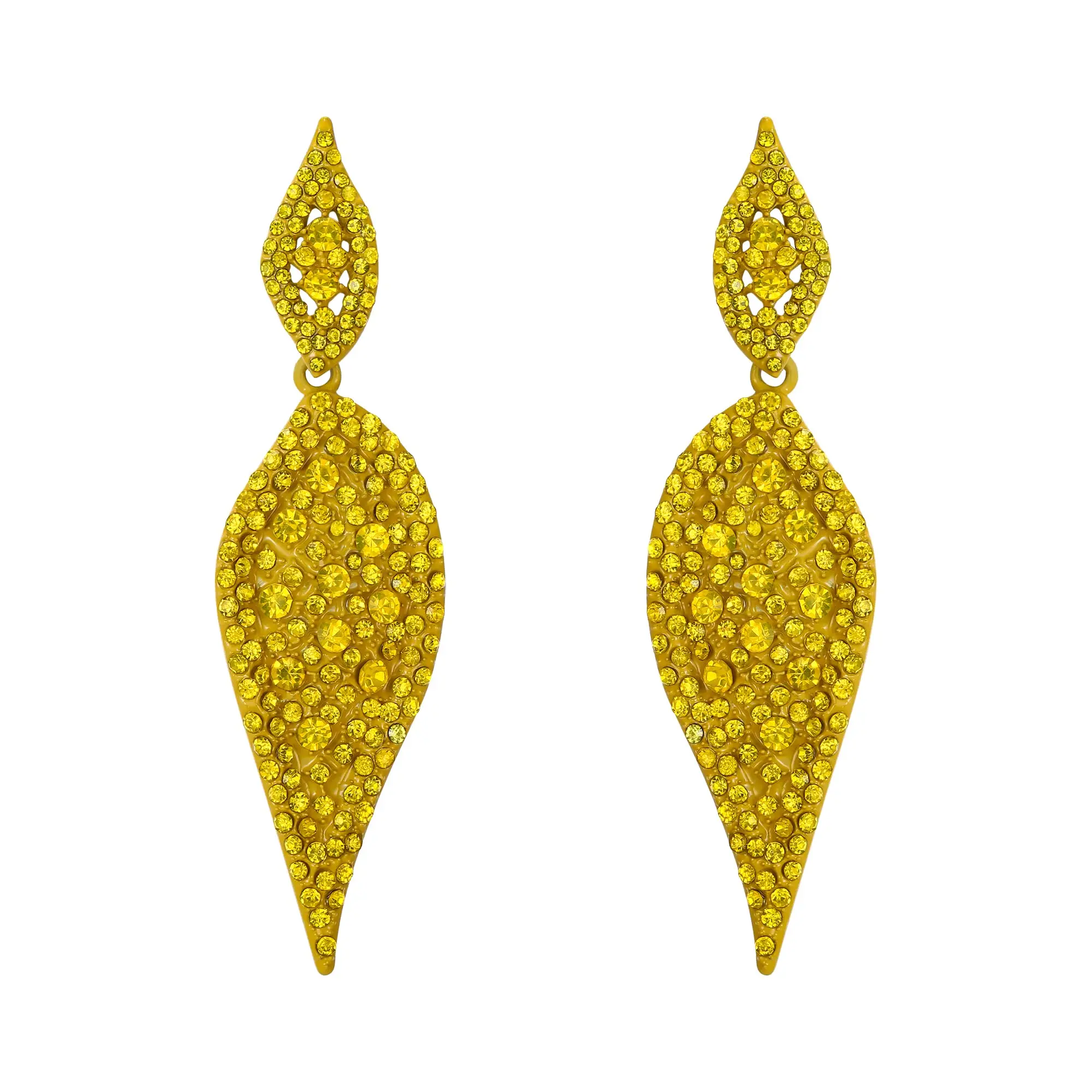 Yellow Crystal Art Deco Dangle Chandelier Earrings For Women
Yellow Crystal Art Deco Dangle Chandelier Earrings For Women