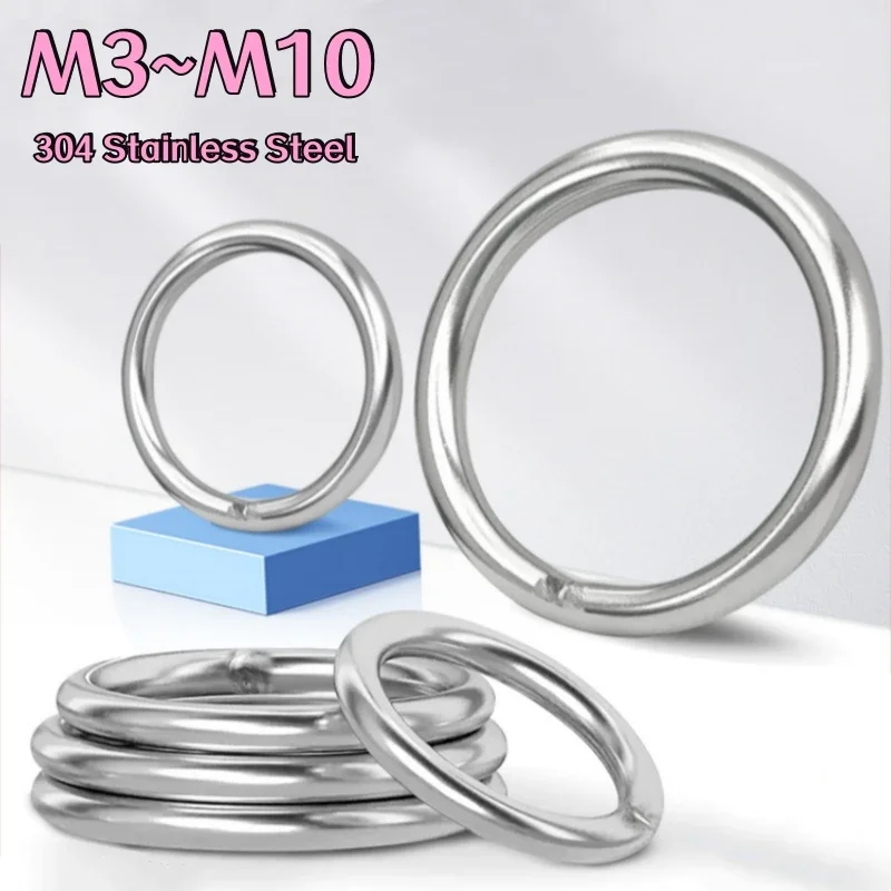 M3M4M5M6M8M10 Heavy Duty Welded Round Rings Solid O Ring For Rigging Marine Boat Hammock Yoga Hanging Ring 304 Stainless Steel
M3M4M5M6M8M10 Heavy Duty Welded Round Rings Solid O Ring For Rigging Marine Boat Hammock Yoga Hanging Ring 304 Stainless Steel