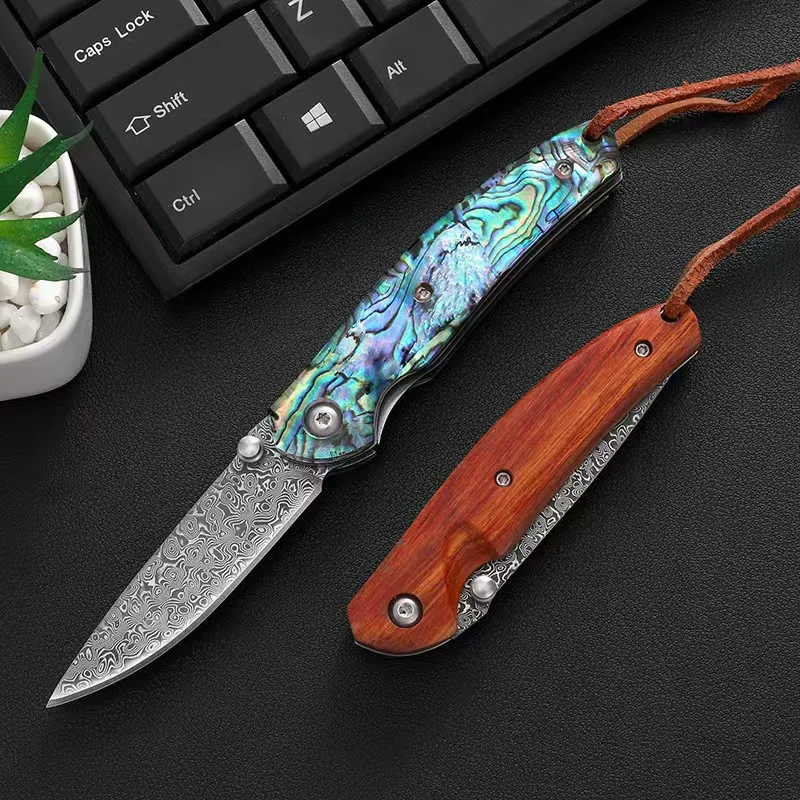 2026 new KS Damascus steel pocket knife with colorful shell handle, high hardness, sharp, portable, self-defense, folding knife
2026 new KS Damascus steel pocket knife with colorful shell handle, high hardness, sharp, portable, self-defense, folding knife
