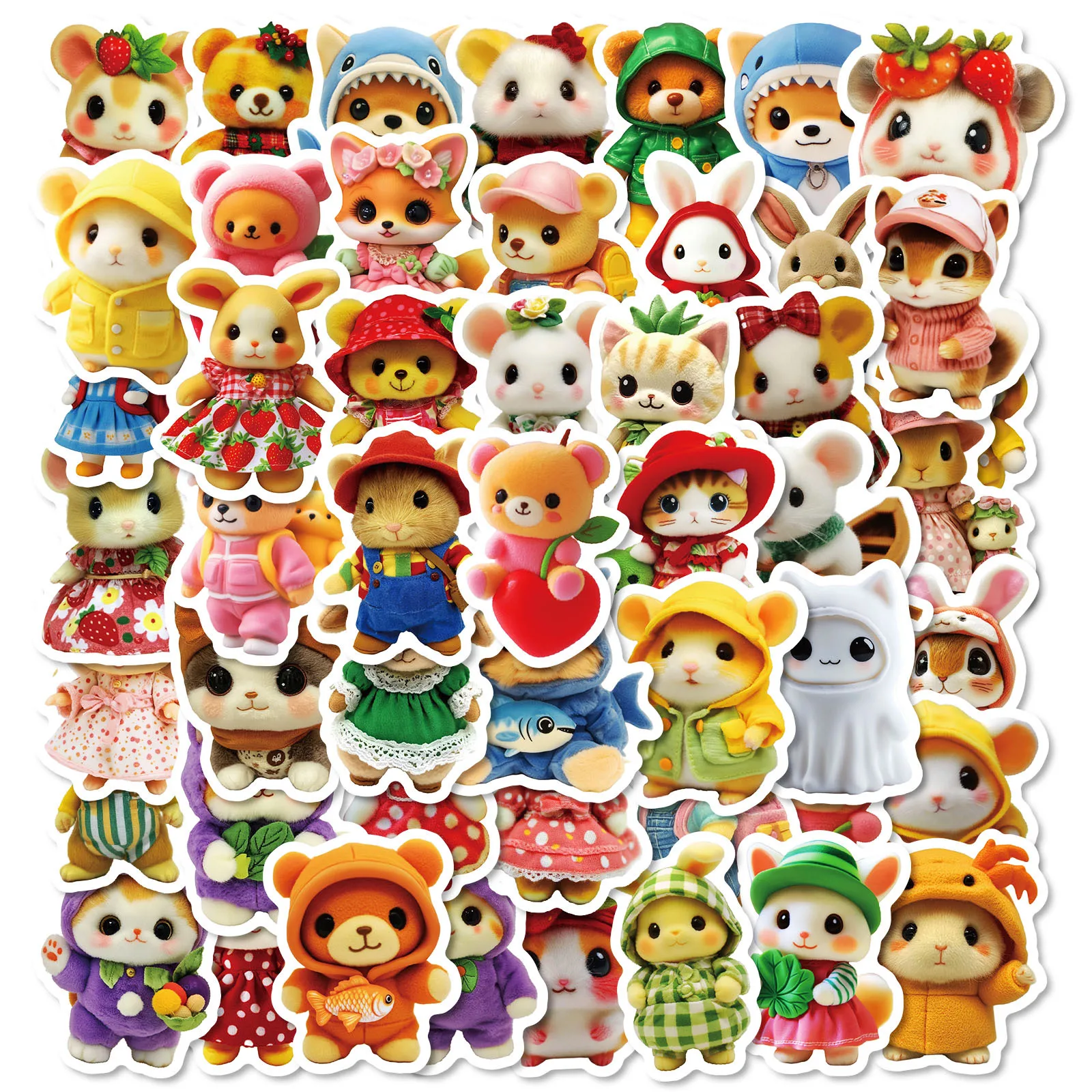 10/50PCS Kawaii Plush Bear Cute Animal Waterproof Stickers DIY Decoration Notebook Mobile Guitar Suitcase Water Cup Graffiti Toy
10/50PCS Kawaii Plush Bear Cute Animal Waterproof Stickers DIY Decoration Notebook Mobile Guitar Suitcase Water Cup Graffiti Toy