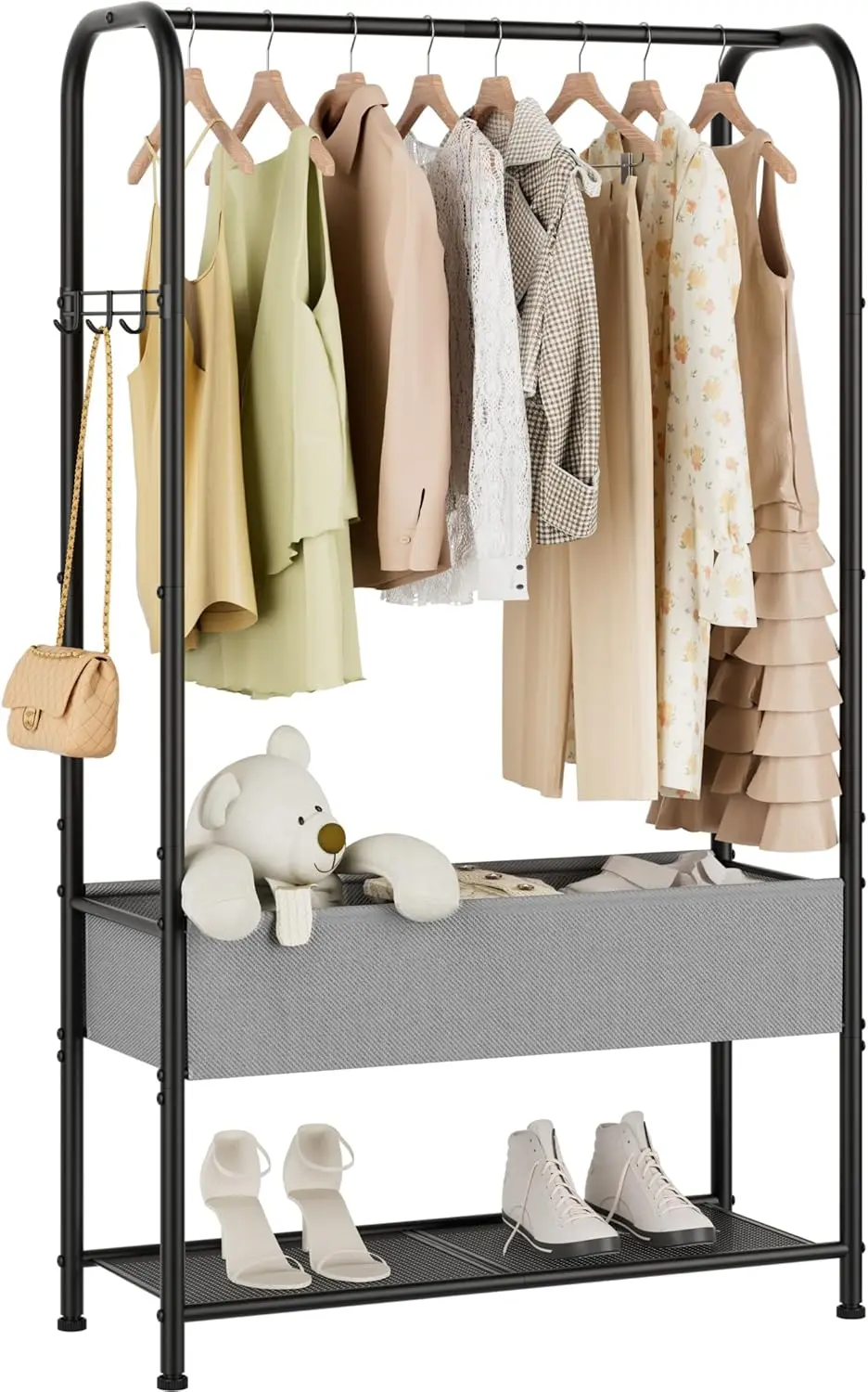 Freestanding Metal Garment Rack - Heavy Duty Coat & Clothes Hanger for Hanging/Drying, Portable Closet Storage for Laundry Ro
Freestanding Metal Garment Rack - Heavy Duty Coat & Clothes Hanger for Hanging/Drying, Portable Closet Storage for Laundry Ro