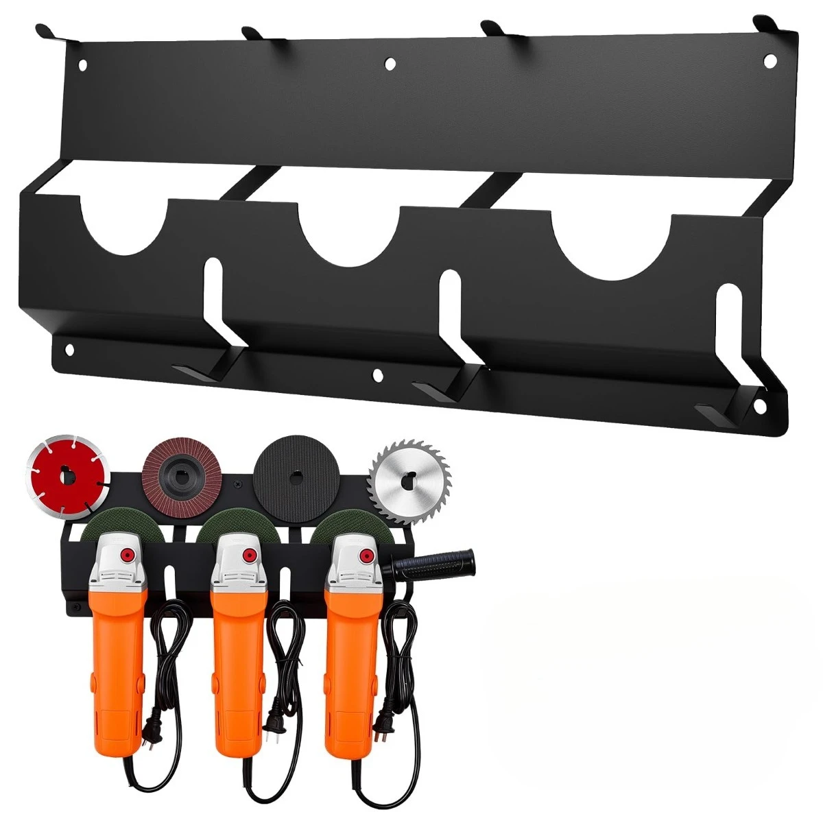 Wall Mounted Tool Rack Angle Grinder Holder 3 Slot Metal Organizer Heavy Duty Durable Space Saving Power Tool Storage for Garage
Wall Mounted Tool Rack Angle Grinder Holder 3 Slot Metal Organizer Heavy Duty Durable Space Saving Power Tool Storage for Garage