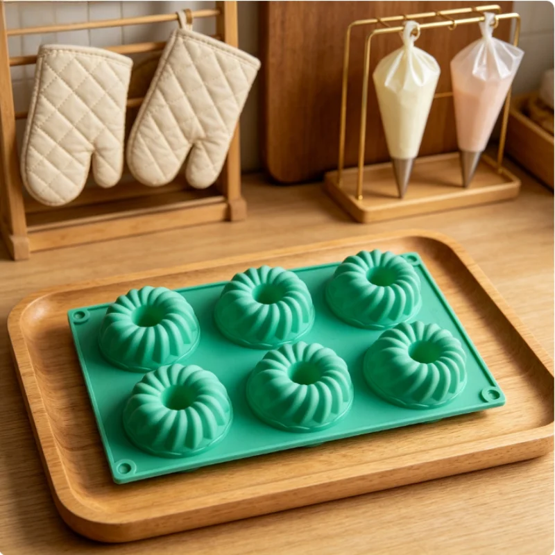 1pc 6-cavity pastry mold, classic dessert table pastry design, dessert baking tool
1pc 6-cavity pastry mold, classic dessert table pastry design, dessert baking tool