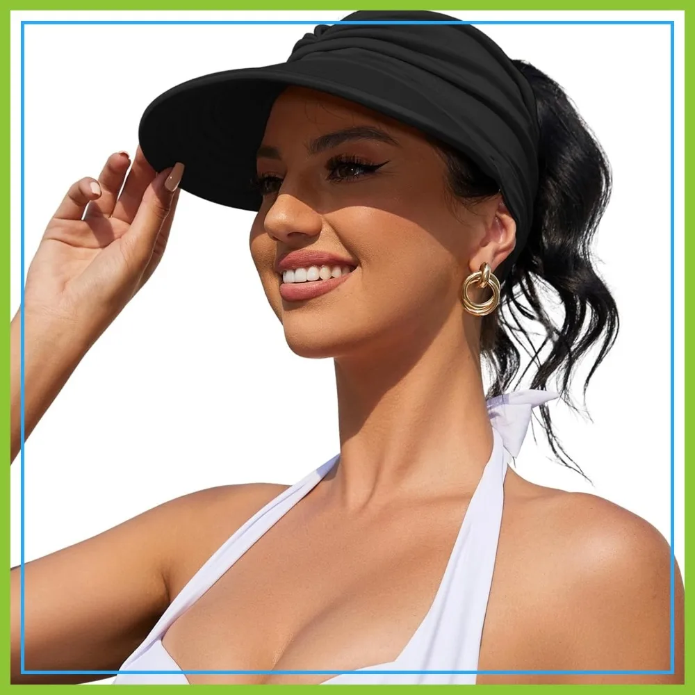 Women's Wide Brim Sun Visor Hat UPF 50+ UV Protection Foldable Beach Golf Hat
Women's Wide Brim Sun Visor Hat UPF 50+ UV Protection Foldable Beach Golf Hat