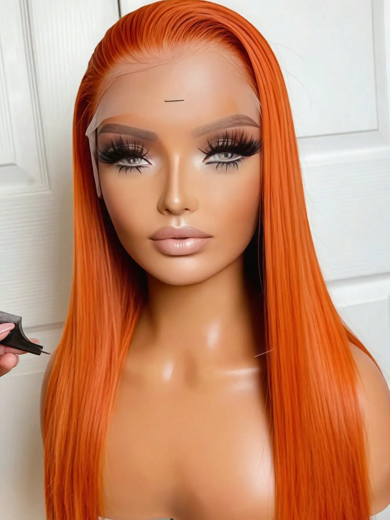 Orange Ginger Lace Front Wigs Human Hair for Women Bone Straight 13x4 Lace Frontal Wig 350 Colored 200% Density Straight Wig
Orange Ginger Lace Front Wigs Human Hair for Women Bone Straight 13x4 Lace Frontal Wig 350 Colored 200% Density Straight Wig