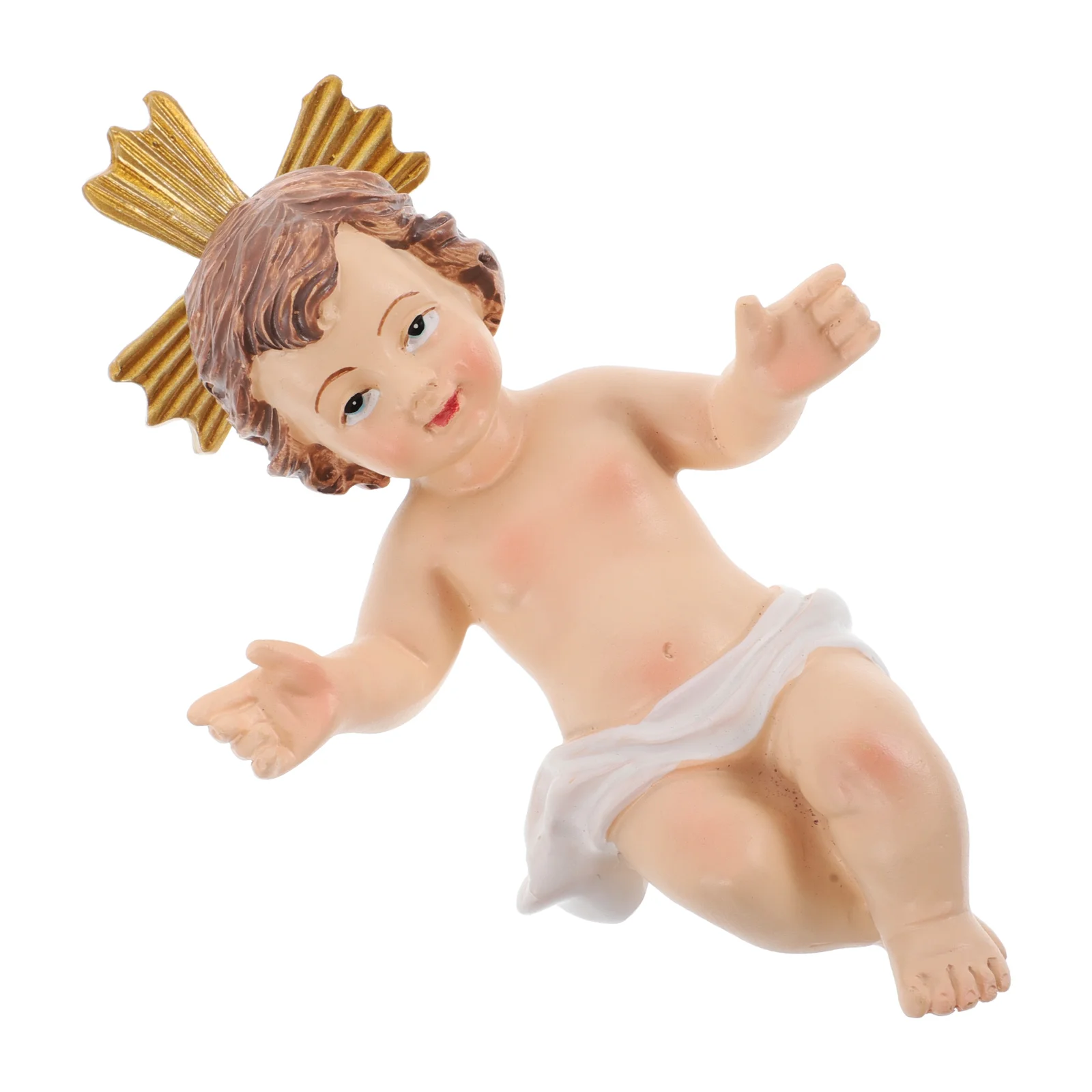 Resin Baby Jesus Statue Desktop Jesus Ornament for Christmas Religious Decor Statue Baby Jesus Figurine Decoration for Home
Resin Baby Jesus Statue Desktop Jesus Ornament for Christmas Religious Decor Statue Baby Jesus Figurine Decoration for Home