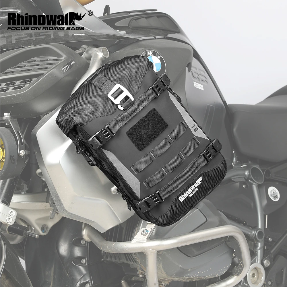 Rhinowalk Motorcycle Bumper Bag Waterproof 6L Universal Motorcycle Side Frame Bag with Internal Support Travel Luggage Tool Box
Rhinowalk Motorcycle Bumper Bag Waterproof 6L Universal Motorcycle Side Frame Bag with Internal Support Travel Luggage Tool Box